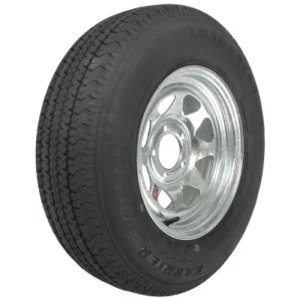 Load Star Boat Trailer Tire ST205/75R14 Radial on Galvanized Wheel 5 Lug