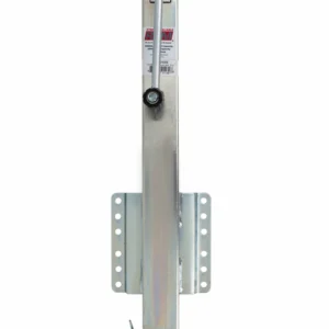 Square Jack w/ Footplate - Drop Leg - Bolt On - Zinc - Sidewind - 29-1/8" Lift - 2.5K