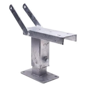 Short boat trailer winch post assembly