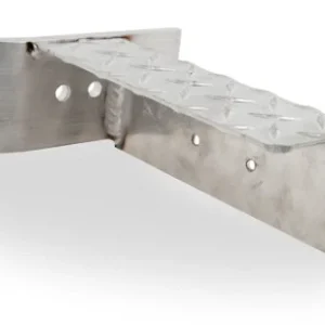 Trailer Brake Light Protector and Mounting Bracket Aluminum Diamond Plate Right Hand